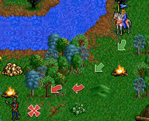 Pretty Heroes of Might and Magic map hides the grid!